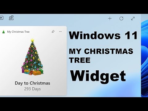 🎄 Introducing My Christmas Tree Windows 11 Widget