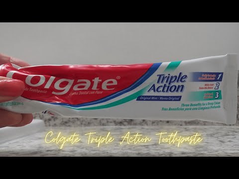 In Hand Review of Colgate Triple Action Toothpaste, Mint