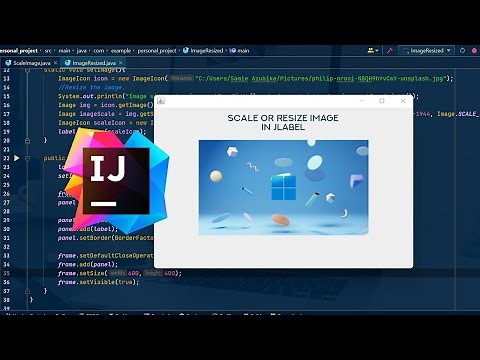 How to scale or resize image in JLabel with IntelliJ
