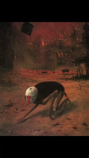 The scene of hell in Ziswav Beksinski's eyes #art #arthistory #history #painting