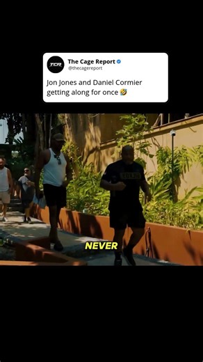 Jon Jones and Daniel Cormier getting along for once 🤣