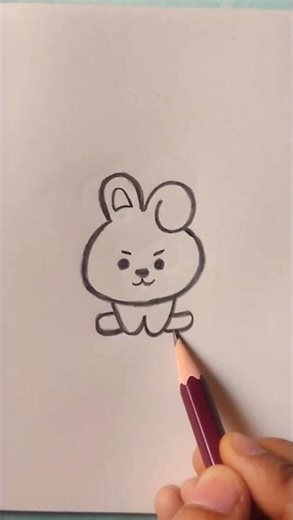Cute Cooky drawing💗 | BT21 | BTS drawing #tutorial #easydrawing #shorts