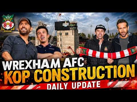 WREXHAM AFC KOP STAND CONSTRUCTION NEWS