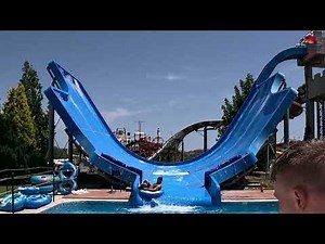 DARE TO SPLASH?! FUN Waterslide Adventure at Europe’s LARGEST Water Park Aquaparadise in Nessebar