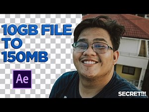 How to render transparent video in After Effects CC with low file size and without losing quality