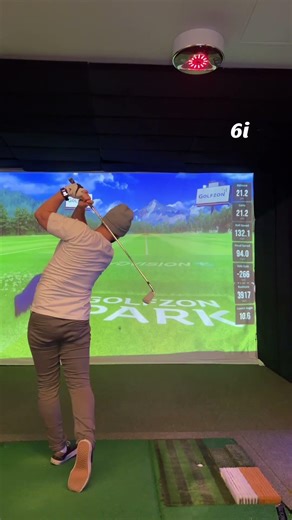 Here’s a glimpse of what a morning simulator practice looks, and sounds like 🏌️‍♂️⛳️ #golf