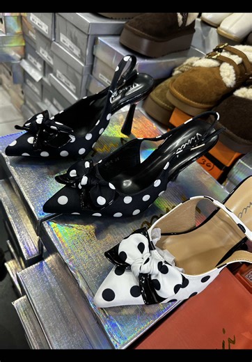 NEW POLKA DOT HEELS ✌️ Size : 36,37,38,39,40 #fyp #chez #foryoupage #sandle #heels
