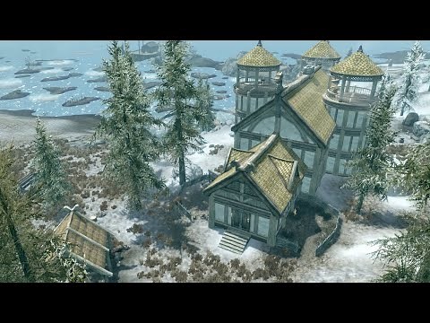 Skyrim Hearthfire DLC - Building Winstad Manor (Morthal House Guide)