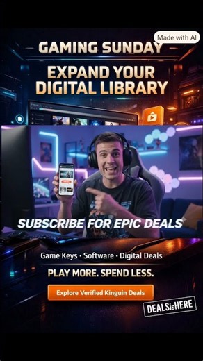 🎮 GAMING SUNDAY: EXPAND YOUR DIGITAL LIBRARY WITH KINGUIN! 🕹️🔑 #shorts