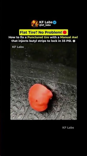 How to Fix Your Tire in 15 seconds!💨🤯