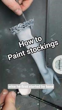 Lets look at how to paint Fishnet stockings 🫶🏻 #modelpainting #howtopaint #paintingtutorial
