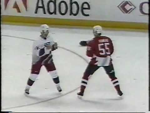 Keith Primeau vs Bill Guerin & Brendan Shanahan vs Keith Tkachuk WC 1996