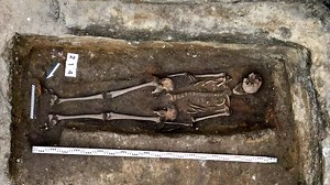 Medieval knight’s complete skeleton discovered beneath Polish ice cream parlor