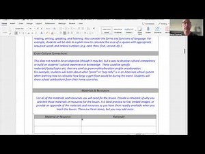 EDC 515: SIOP Lesson Plan overview video SD 480p
