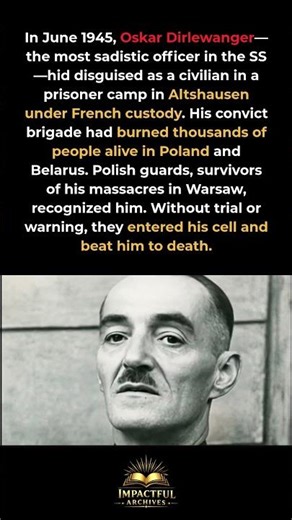 The SS Officer Beaten to Death by His Victims #WW2 #History