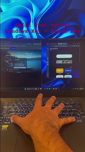 Split Your Screen in Seconds! #shorts #windows11 #productivity #tips #windows10 #laptop