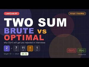 LeetCode 1 - Two Sum | Full Java Solution Explained
