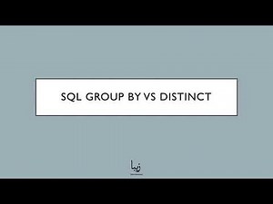 What are the differences between GROUP BY and DISTINCT in SQL?