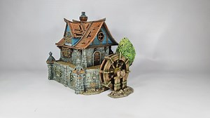 3D Printed Medieval Watermill House Terrain for 28mm Tabletop Games - Etsy