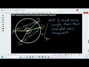 Circle Theorems: Chord-Intercepted-Arcs Theorem