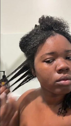 shower routine + styling my natural curls 💧💕