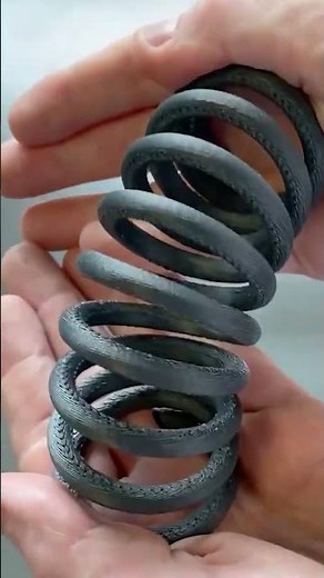 Strong and flexible 3D printed spring