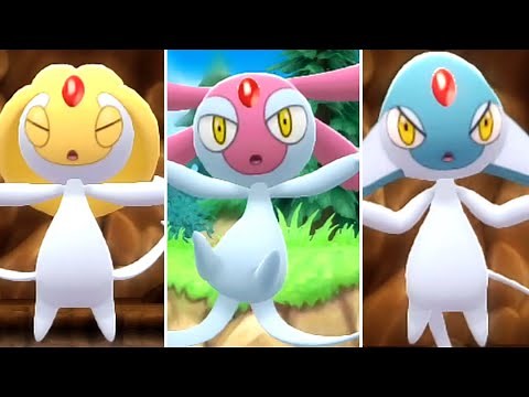 Pokémon Brilliant Diamond & Shining Pearl - Uxie, Mesprit & Azelf Locations & Battles (HQ)