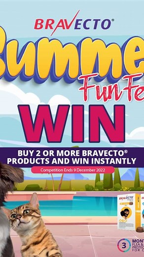 BRAVECTO SUMMER FUNFEST 🥳🎉 Buy 2 or more Bravecto from our Maryland, VI & Lekki Branch and win an INSTANT PRICE! 🎊🎊 Participating Branches; 👇🏽 VICTORIA ISLAND OUTLET PetShop Plus, 3 Abiola Segun Ajayi St. Off Muri Okunola St, (Building behind Zenith Bank on Muri Okunola) Victoria Island, Lagos. Tel: 0913 936 8361 LEKKI OUTLET PetShop Plus KM 15 Lekki /Epe Expressway, Igbo Efon, Lagos. By Alpha beach Rd Near Chevron [New Road Bus stop] Tel/WhatsApp: 0913 936 8437 MARYLAND OUTLET PetShop Plu
