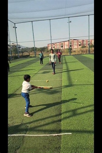 4-Year-Old Hamza "Small Hitman" 🔥 | Incredible Batting at DD Cricket Ground Bhiwandi 🏏 #Shorts