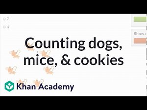 Counting dogs, mice, and cookies | Counting | Early Math | Khan Academy