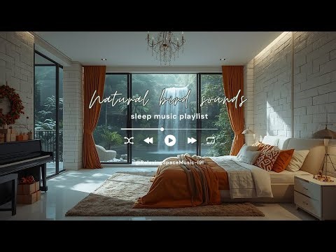 Relaxing room music 🌿 Celebrity bedroom sounds with piano and birdsong for deep relaxation.