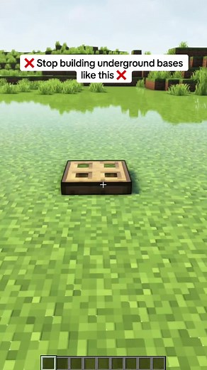 Best Starter Underground Base in Minecraft! #viral #minecraft #buildhacks #fyp