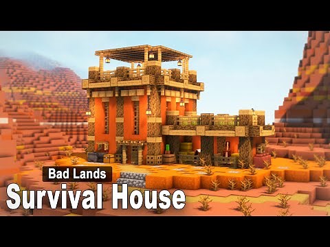 Minecraft: How to build a Bad Lands House | Easy Tutorial