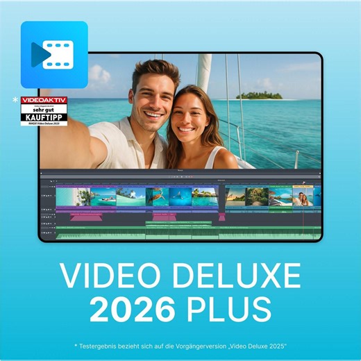 Magix Video deluxe 2026 Plus Download Code (1 User, 1 Devices/Users, unlimited)