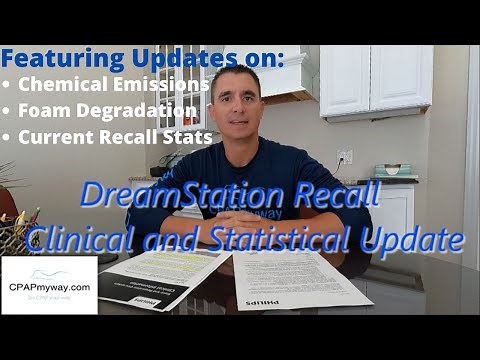 DreamStation Recall -Chemical Emission, Foam Degradation and Statistical Update