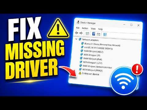 How to Fix WiFi Driver Missing in Windows 11 (Complete Guide)