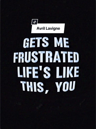 Complicated Lyrics Video by Avril Lavigne