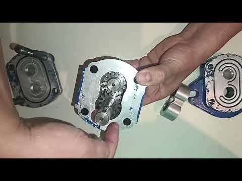How does an external gear pump work?