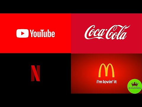 Logo Compilation - Netflix, YouTube, McDonalds, Coca Cola