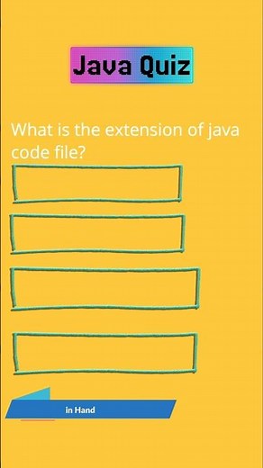 💯 what is the extension of java file?#java #javaprogramming #coding #javamcq #shorts #ytshorts