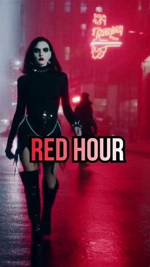 one code, red hour, goth girl visual !