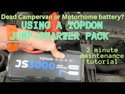 Does it work? TOPDON Jump PACK starting camper DEAD SPRINTER VAN BATTERY selfbuild campervan flat