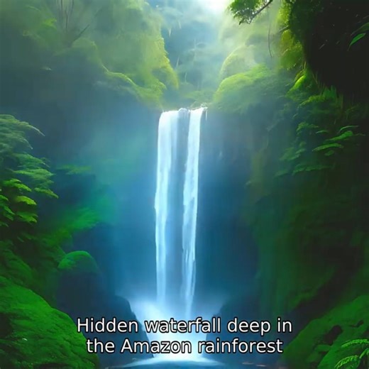 Hidden Waterfall Deep Amazon Rainforest #Nature #Waterfall #AmazonRainforest #HiddenGem