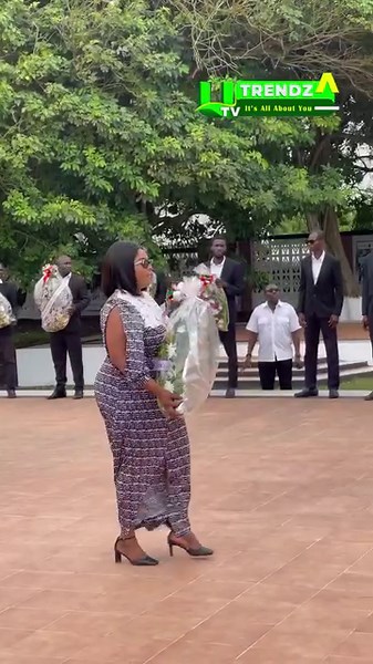 Today, a wreath-laying ceremony took place at Asomdwe Park in Accra, honoring the 11th anniversary of the passing of former President John Evans Atta Mills. #UTVGhana | UTV Ghana