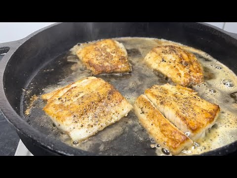 Love this delicious pan fried fish with lemon caper butter sauce | Barramundi fillet