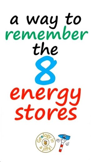 the 8 energy stores - a way to remember them