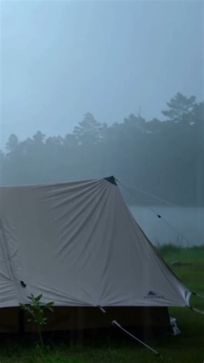 Thunder Rain Sleep Sounds Cozy Tent by Water