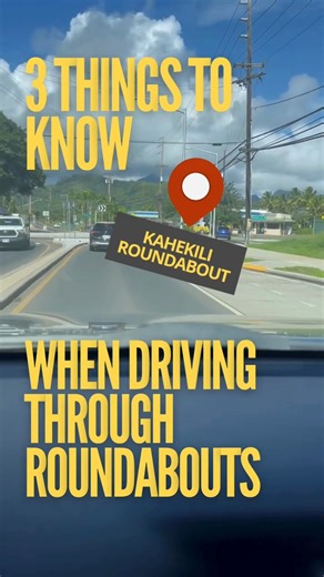 2K views · 3 comments | Quick roundabout safety tips for Hawaiʻi drivers. 酪 #HIDOT #HawaiiTransportation #RoundaboutTips #DriveSafeHI #KahekiliRoundabout | Hawaii Department of Transportation | Facebook