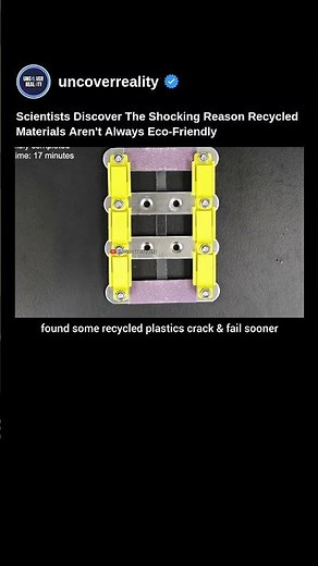 Scientists Discover The Shocking Reason Recycled Plastic Aren't Always Eco-friendly #tech #shorts