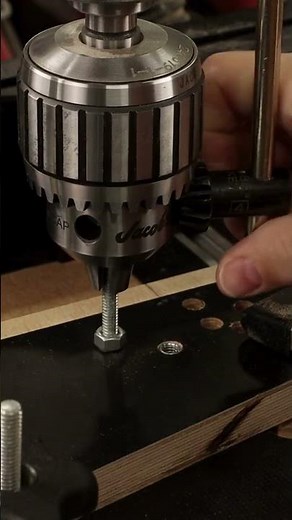 Install threaded inserts using drill press